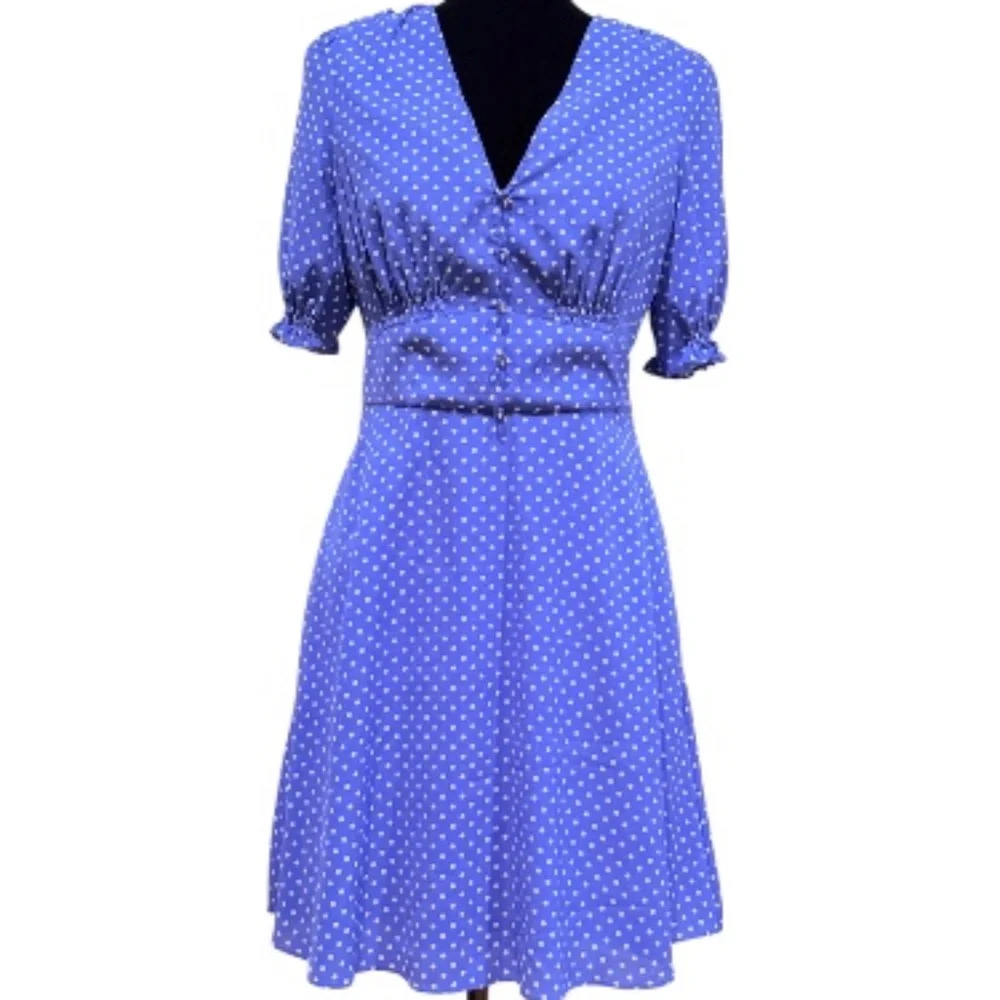 💙 Kate Spade New York Polka Dot Dress – Size 4 - Picture 1 of 6